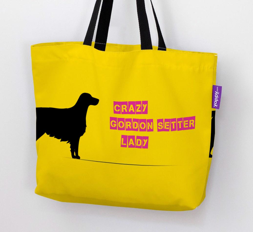 Crazy {breedShortName} Lady: Personalized Canvas Bag
