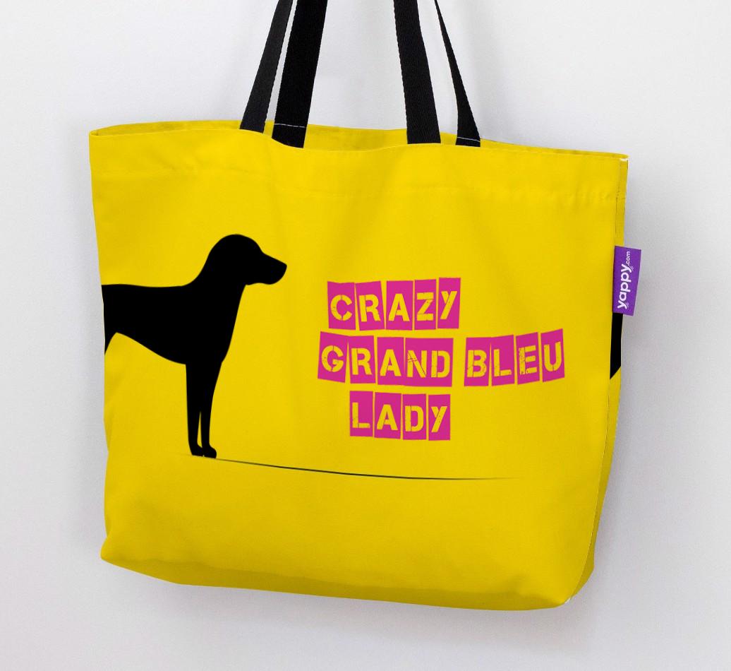 Crazy {breedShortName} Lady: Personalized Canvas Bag