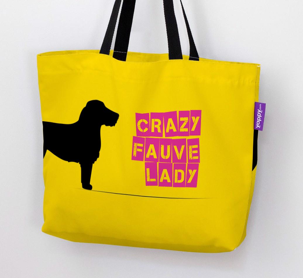 Crazy {breedShortName} Lady: Personalized Canvas Bag