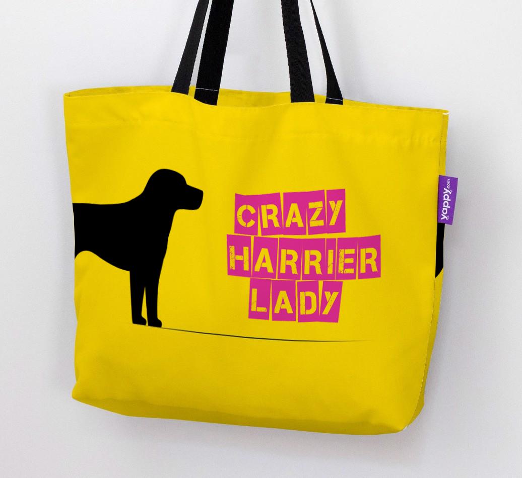 Crazy {breedShortName} Lady: Personalised Canvas Bag