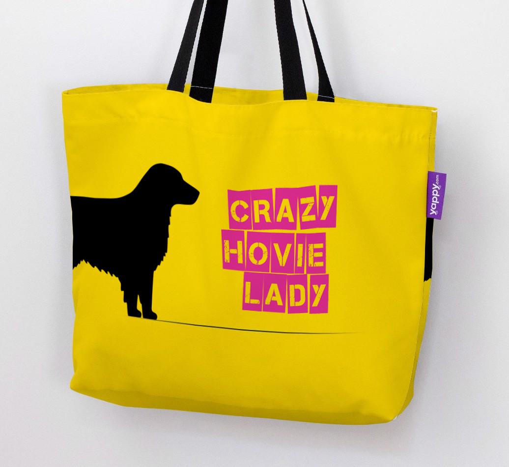 Crazy {breedShortName} Lady: Personalized Canvas Bag