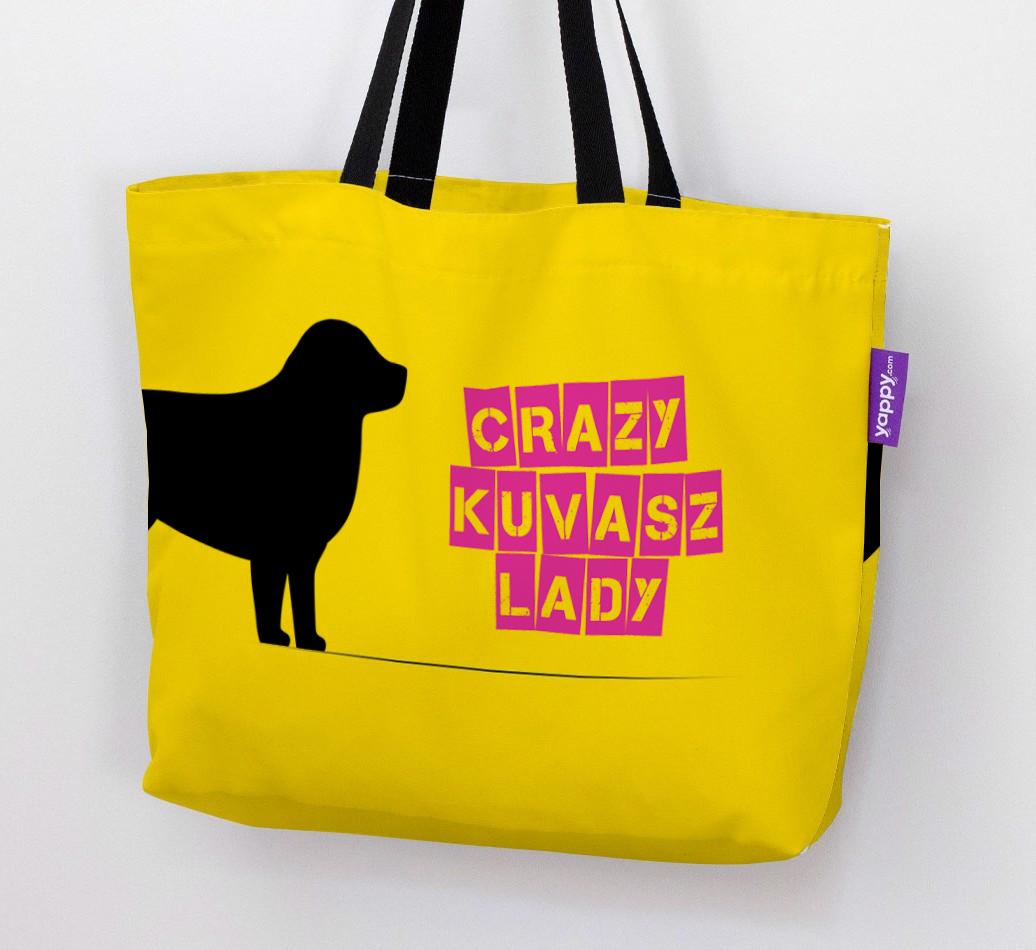 Crazy {breedShortName} Lady: Personalized Canvas Bag