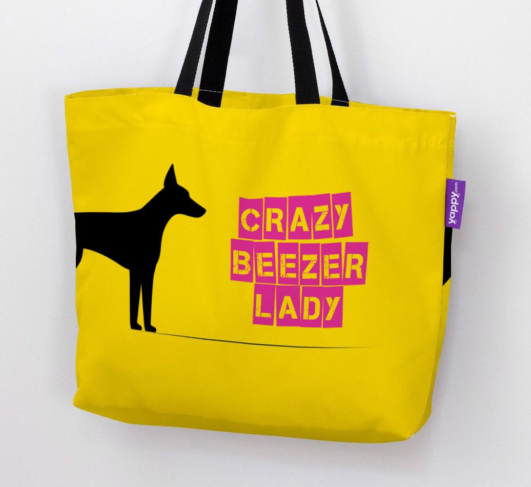 Crazy {breedShortName} Lady: Personalized Canvas Bag