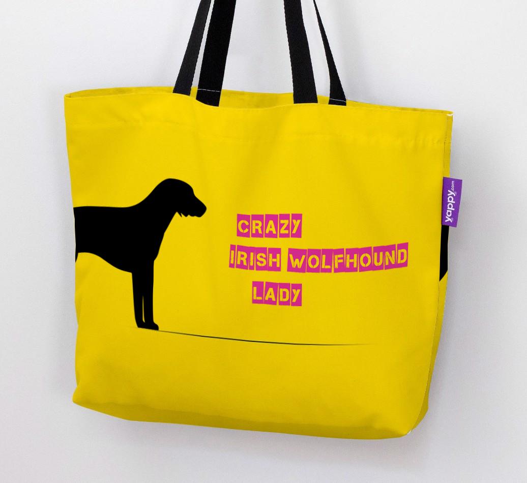 Crazy {breedShortName} Lady: Personalized Canvas Bag