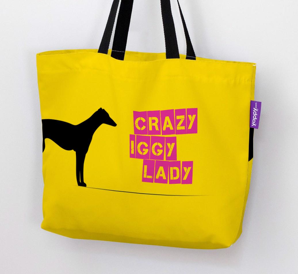 Crazy {breedShortName} Lady: Personalized Canvas Bag