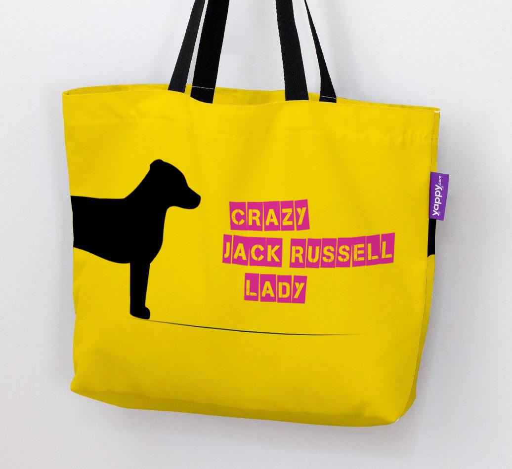 Crazy {breedShortName} Lady: Personalized Canvas Bag