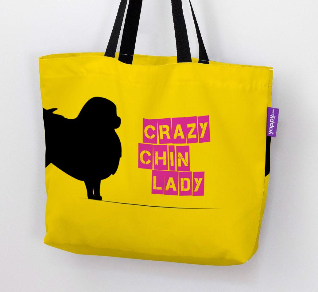 Crazy {breedShortName} Lady: Personalized Canvas Bag