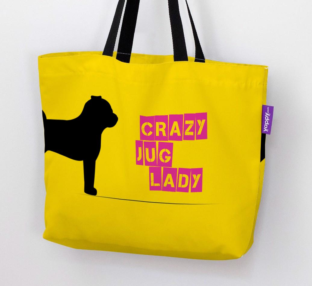 Crazy {breedShortName} Lady: Personalized Canvas Bag