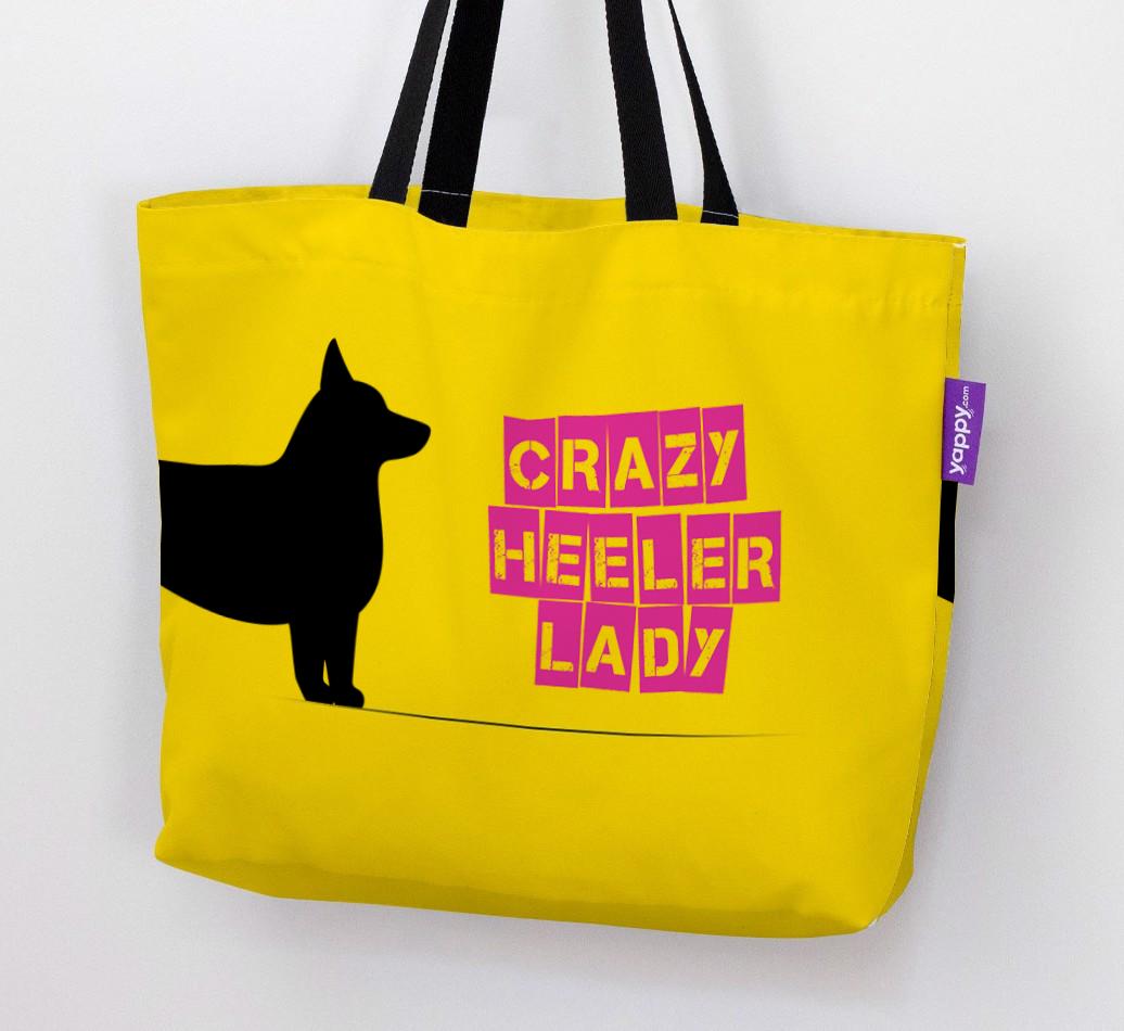 Crazy {breedShortName} Lady: Personalized Canvas Bag