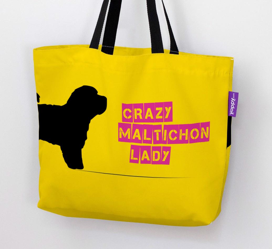 Crazy {breedShortName} Lady: Personalized Canvas Bag