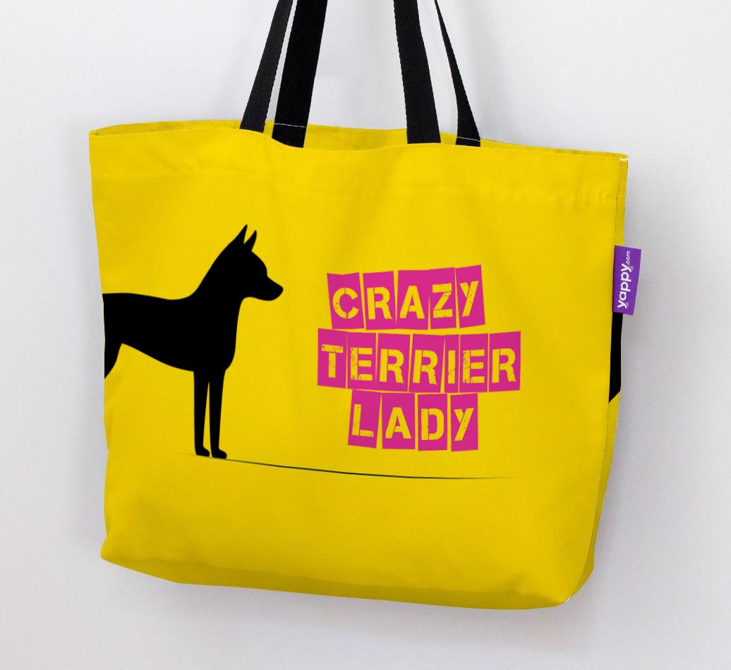 Crazy {breedShortName} Lady: Personalized Canvas Bag