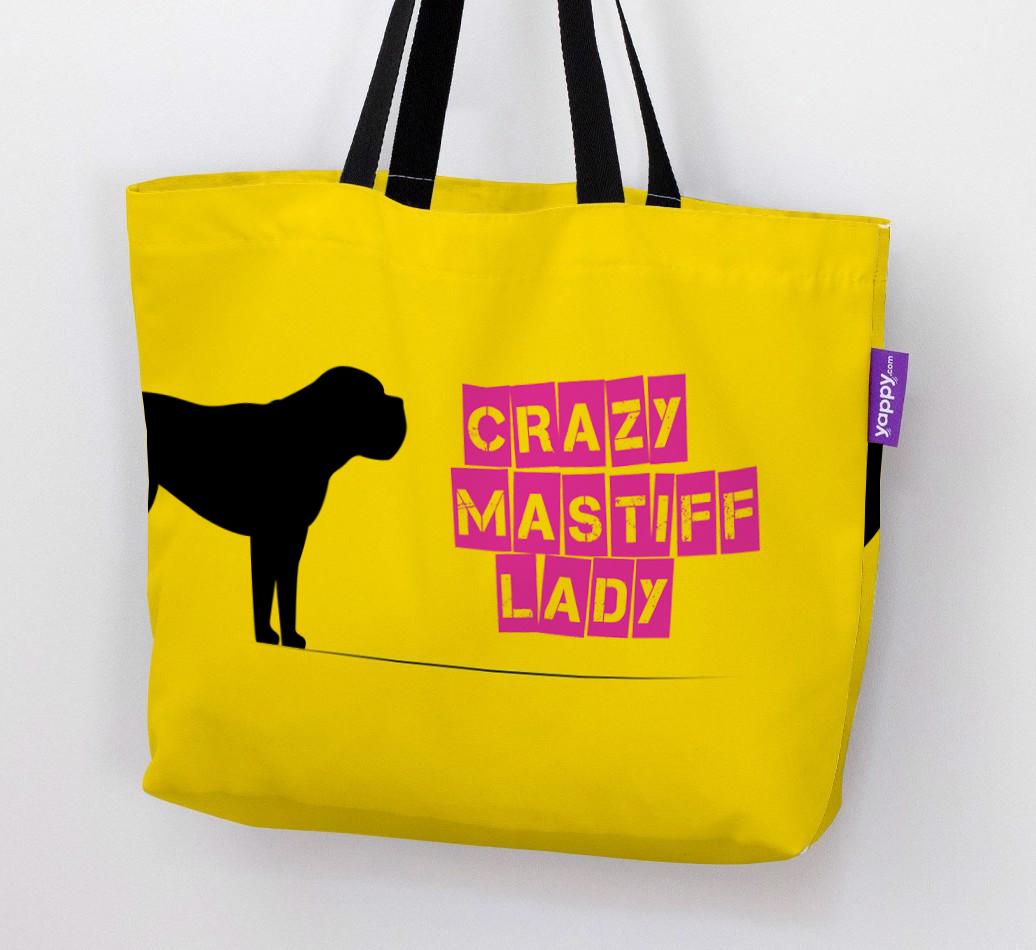 Crazy {breedShortName} Lady: Personalized Canvas Bag