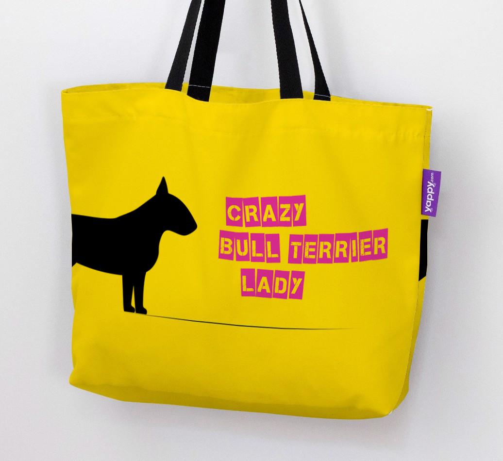 Crazy {breedShortName} Lady: Personalized Canvas Bag