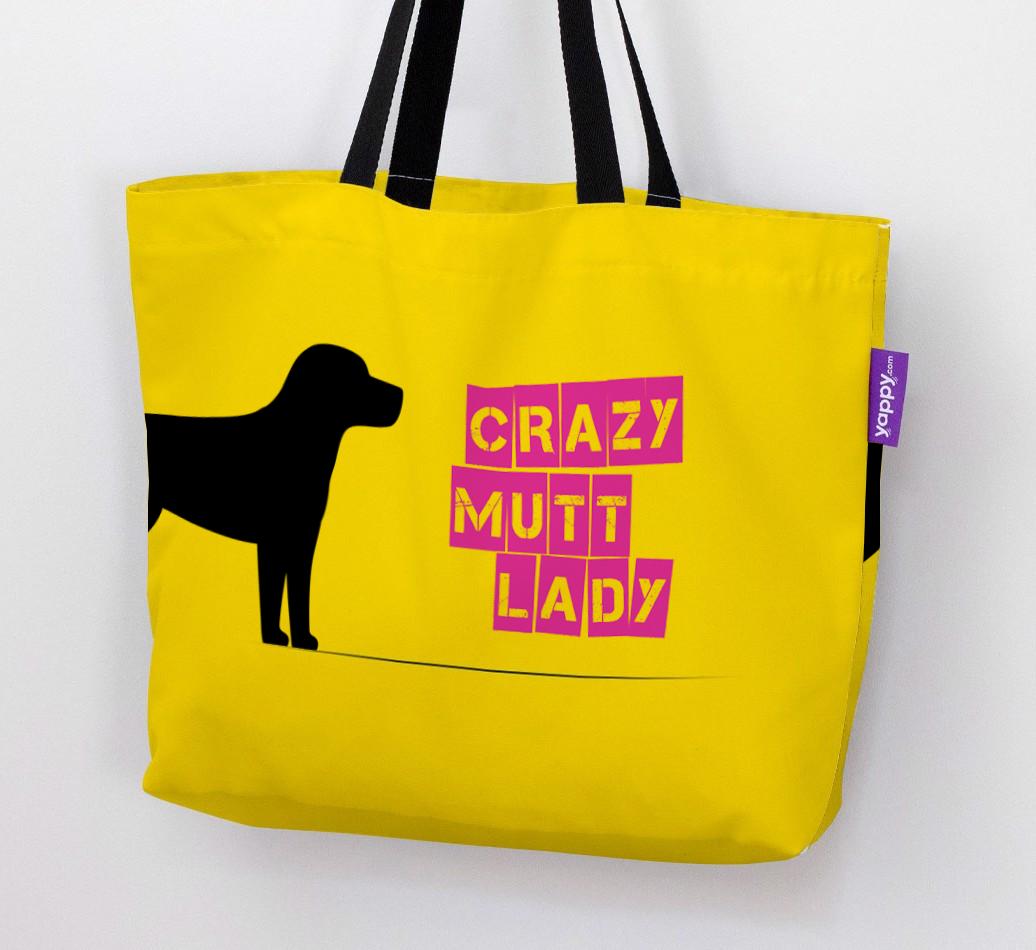 Crazy {breedShortName} Lady: Personalized Canvas Bag