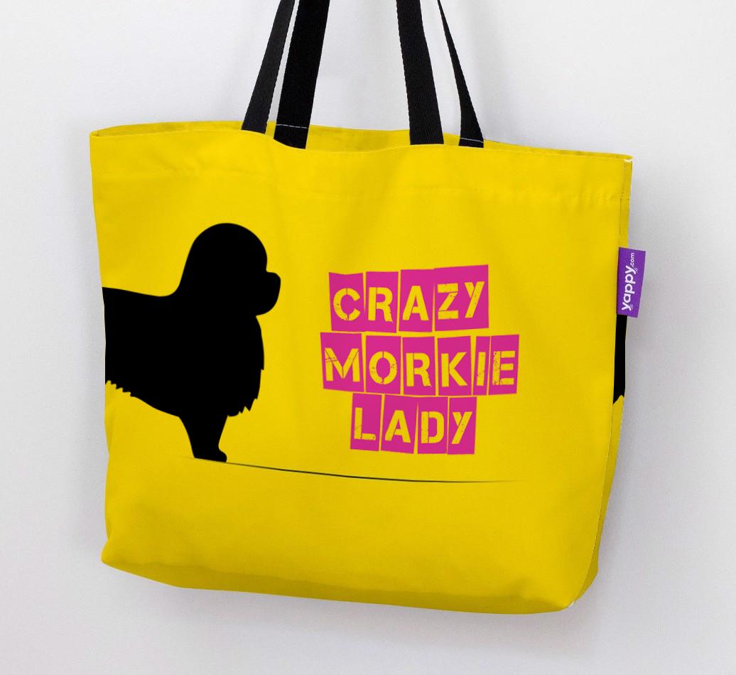 Crazy {breedShortName} Lady: Personalized Canvas Bag