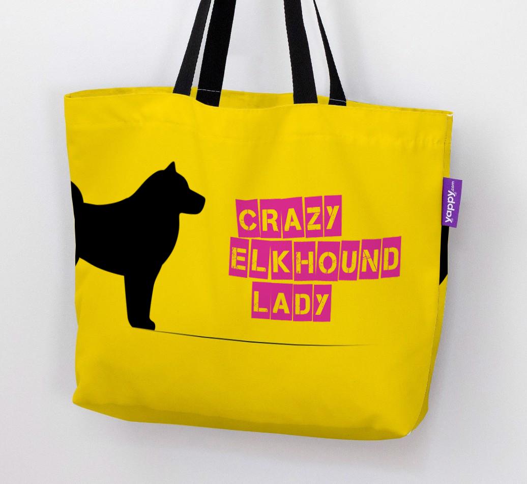 Crazy {breedShortName} Lady: Personalized Canvas Bag