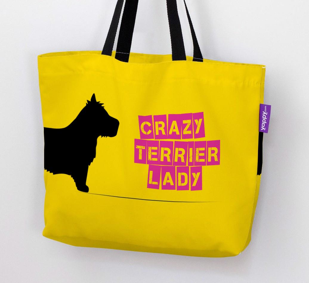 Crazy {breedShortName} Lady: Personalized Canvas Bag