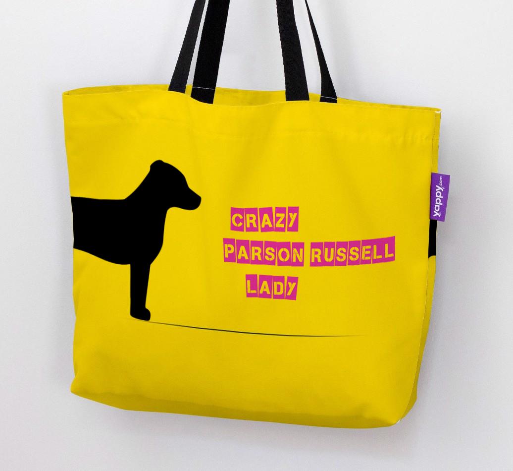 Crazy {breedShortName} Lady: Personalized Canvas Bag