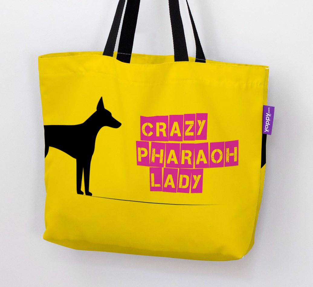 Crazy {breedShortName} Lady: Personalised Canvas Bag
