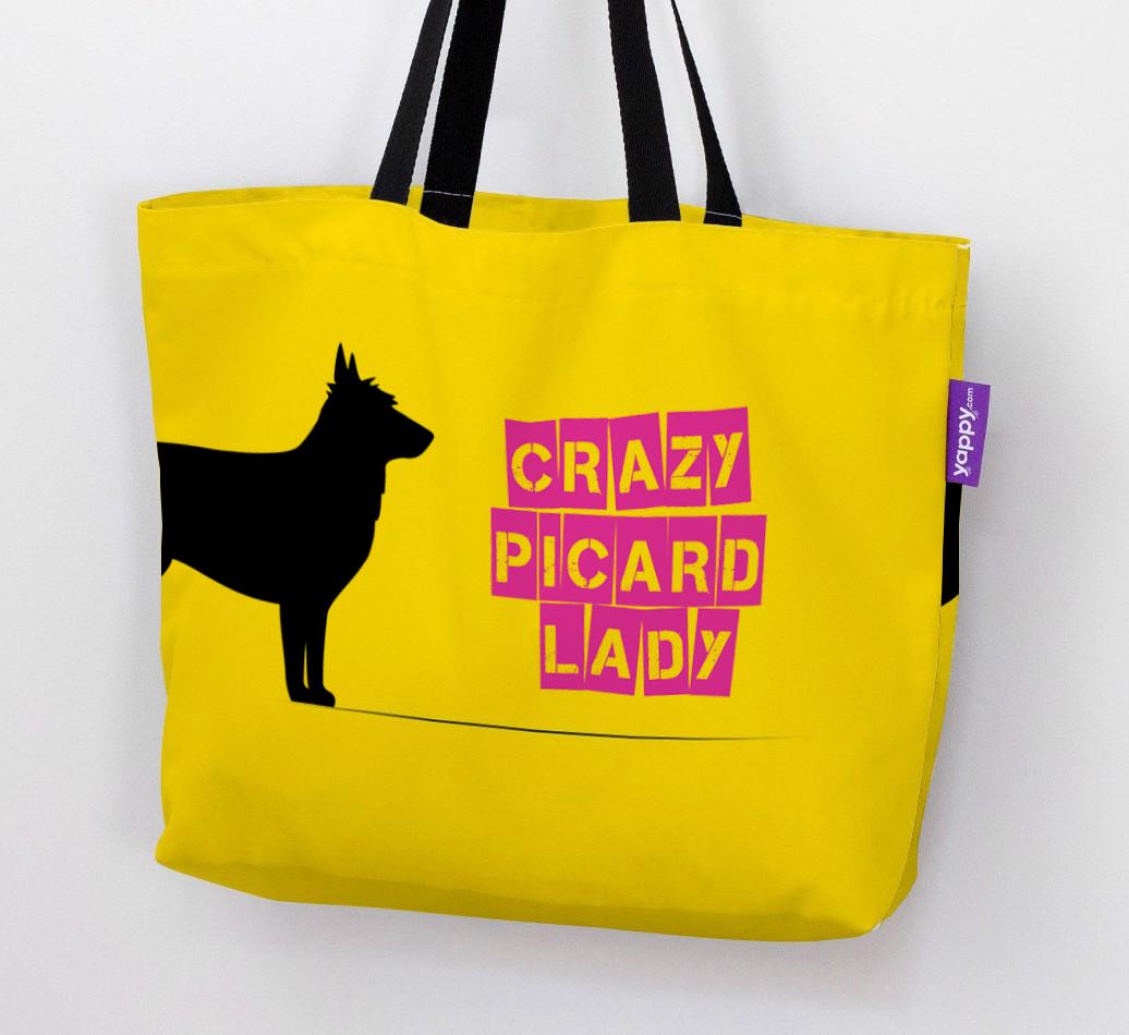 Crazy {breedShortName} Lady: Personalized Canvas Bag
