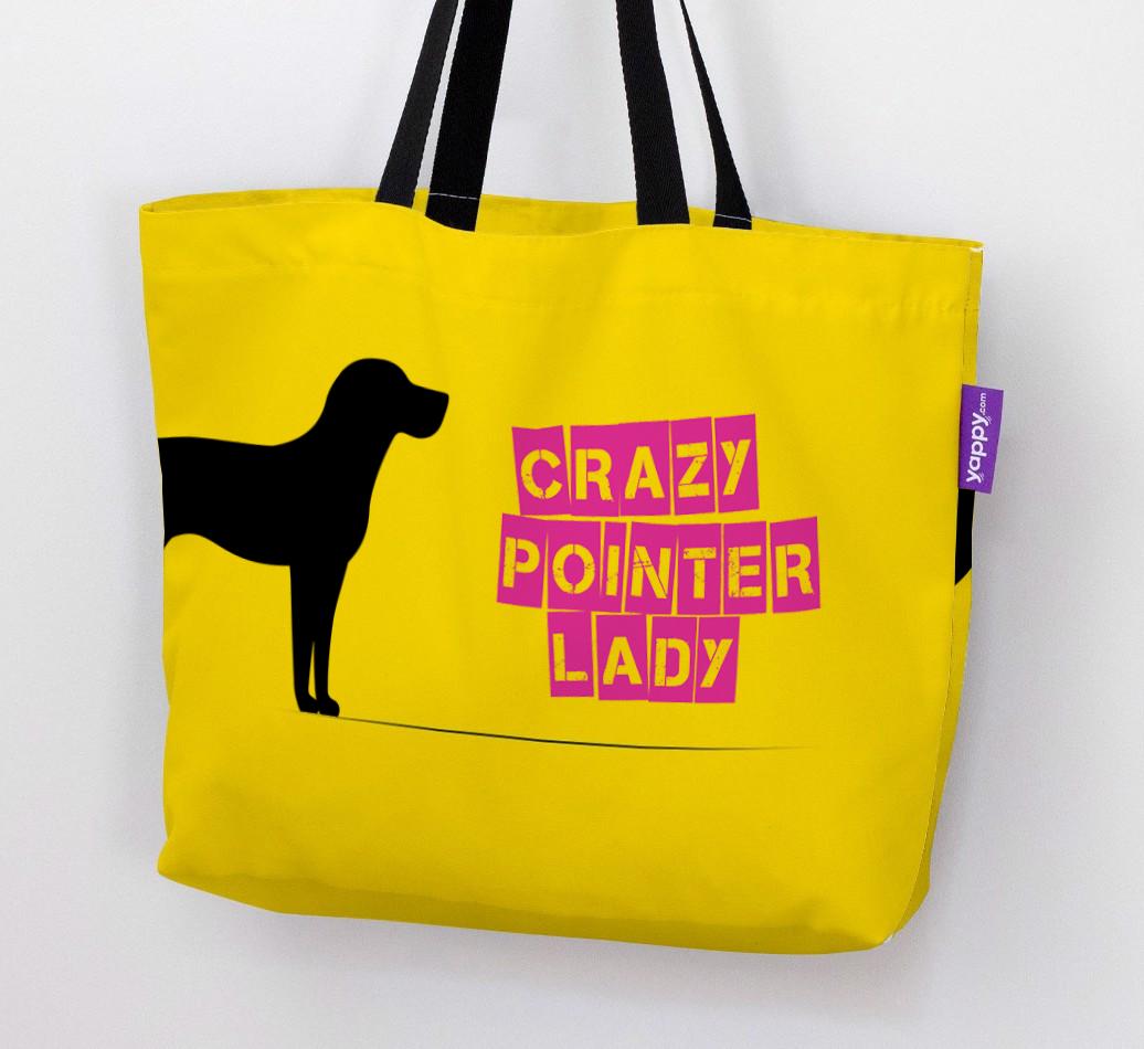 Crazy {breedShortName} Lady: Personalized Canvas Bag