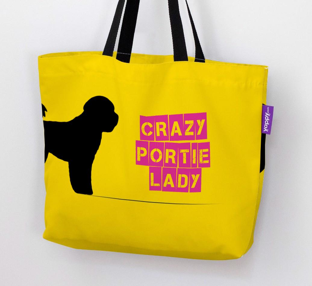 Crazy {breedShortName} Lady: Personalized Canvas Bag