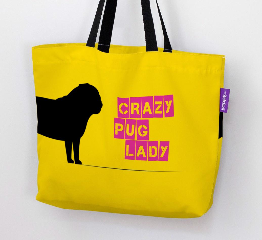 Crazy {breedShortName} Lady: Personalised Canvas Bag