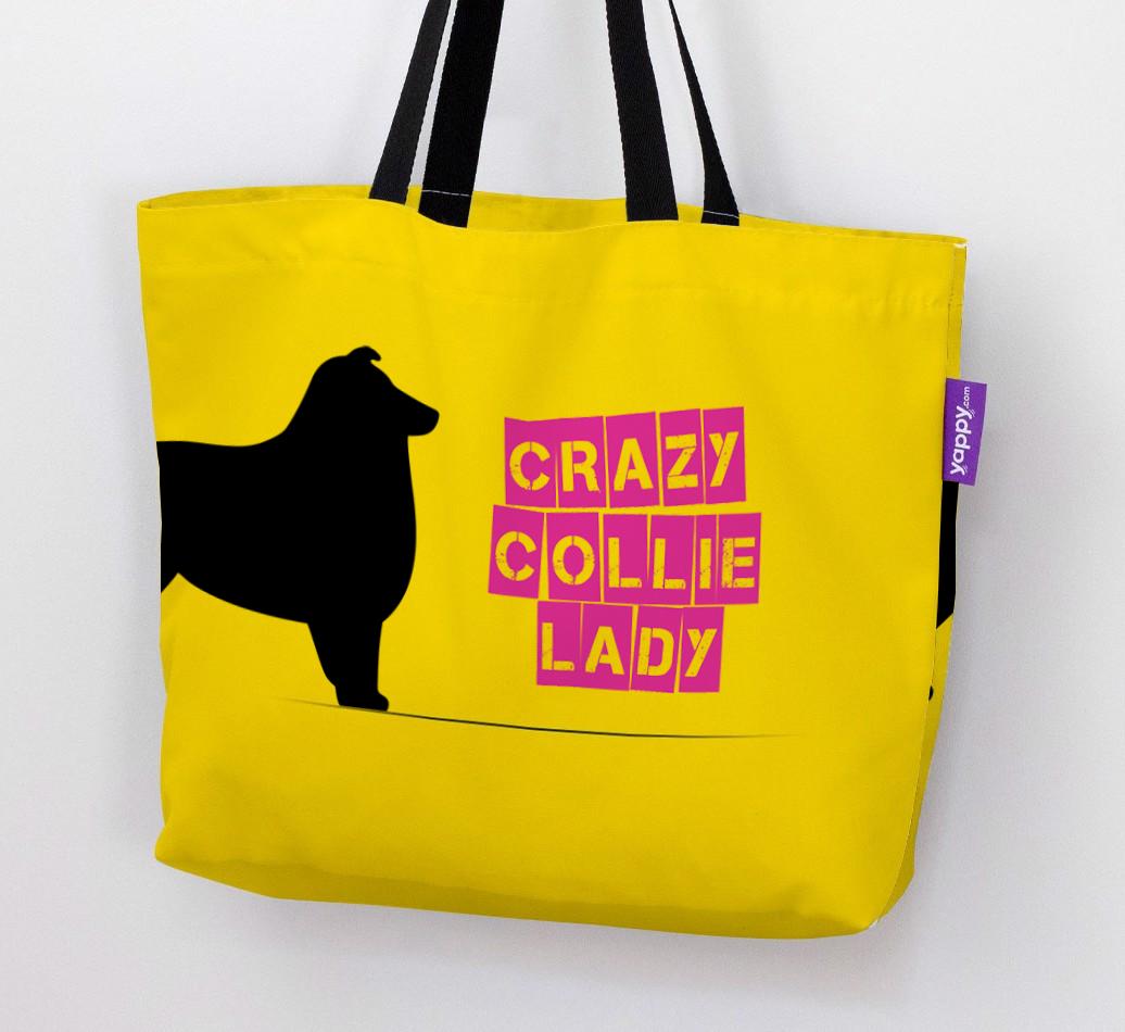 Crazy {breedShortName} Lady: Personalized Canvas Bag