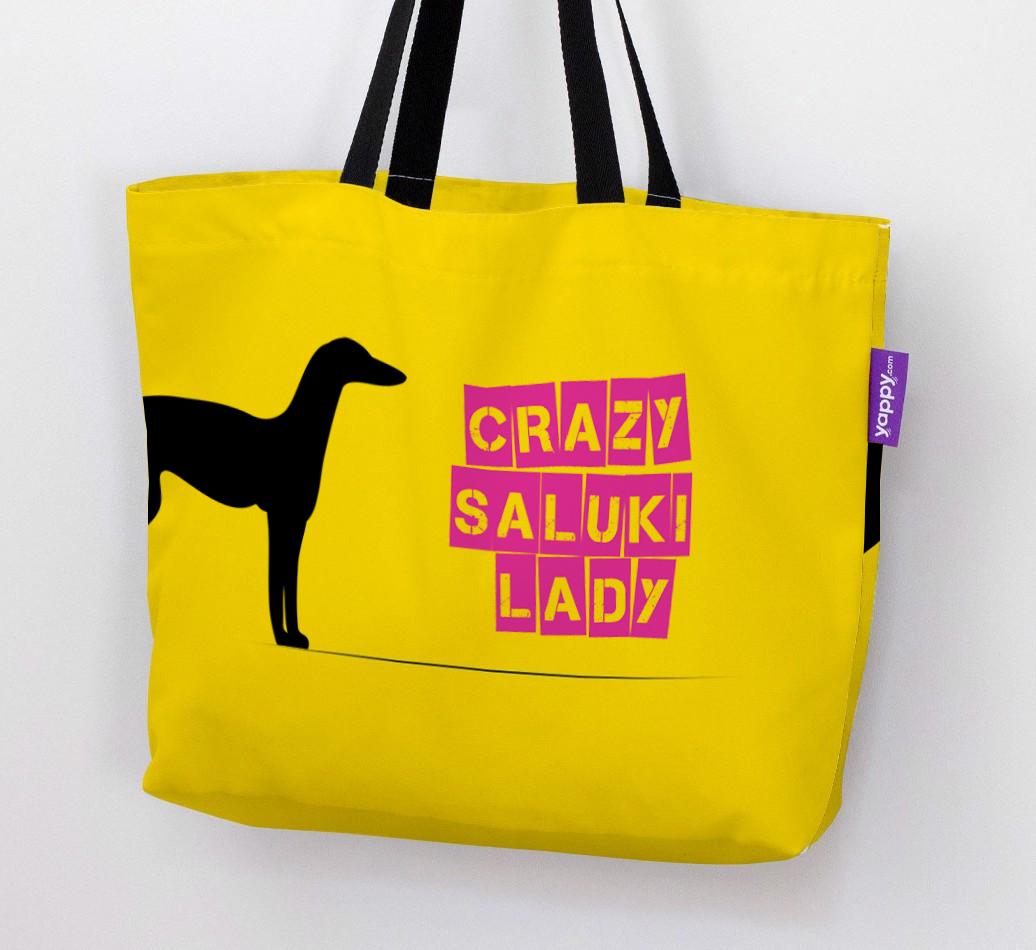 Crazy {breedShortName} Lady: Personalized Canvas Bag
