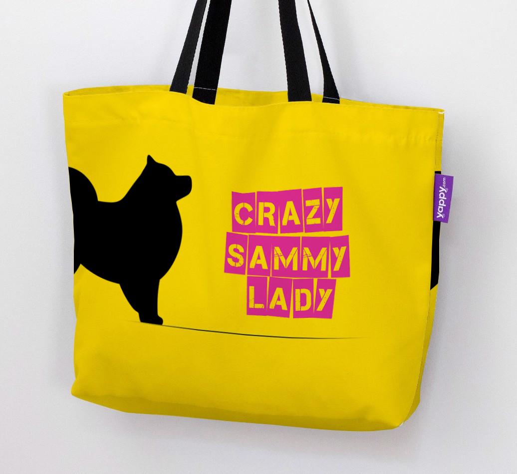 Crazy {breedShortName} Lady: Personalized Canvas Bag