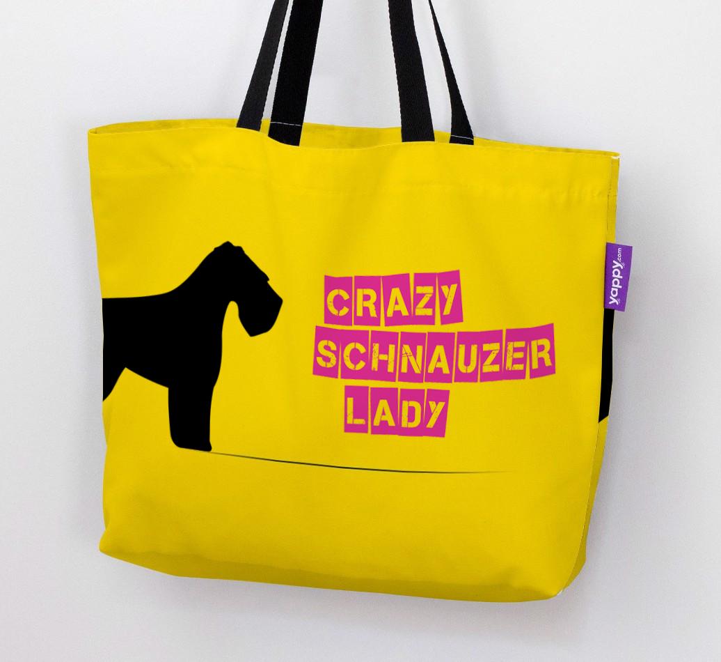 Crazy {breedShortName} Lady: Personalized Canvas Bag