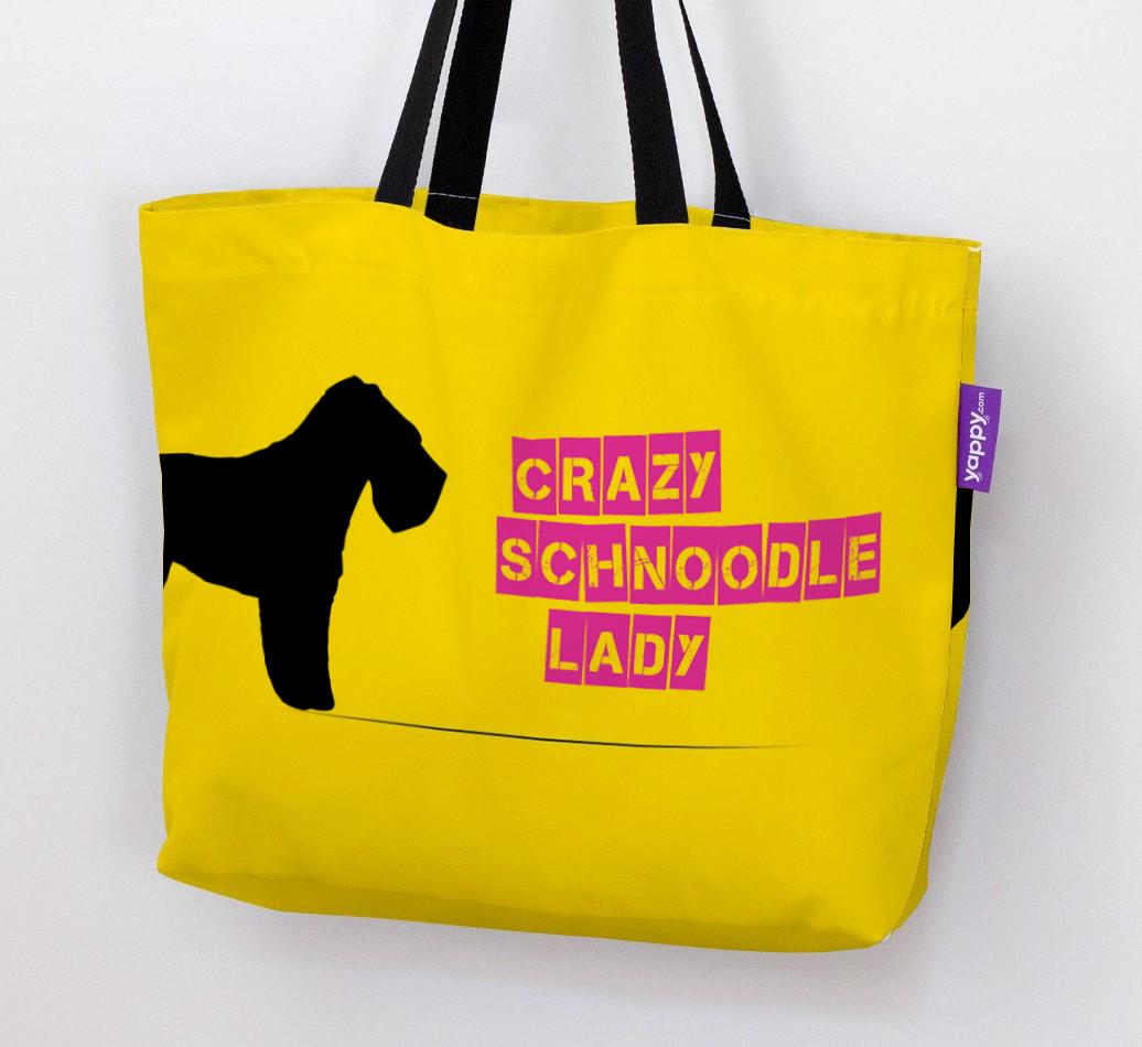 Crazy {breedShortName} Lady: Personalized Canvas Bag
