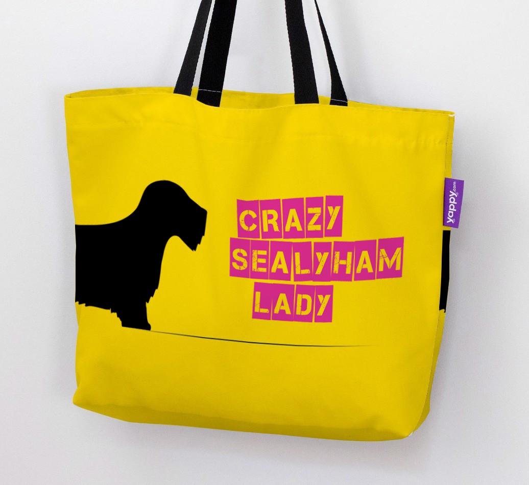 Crazy {breedShortName} Lady: Personalized Canvas Bag