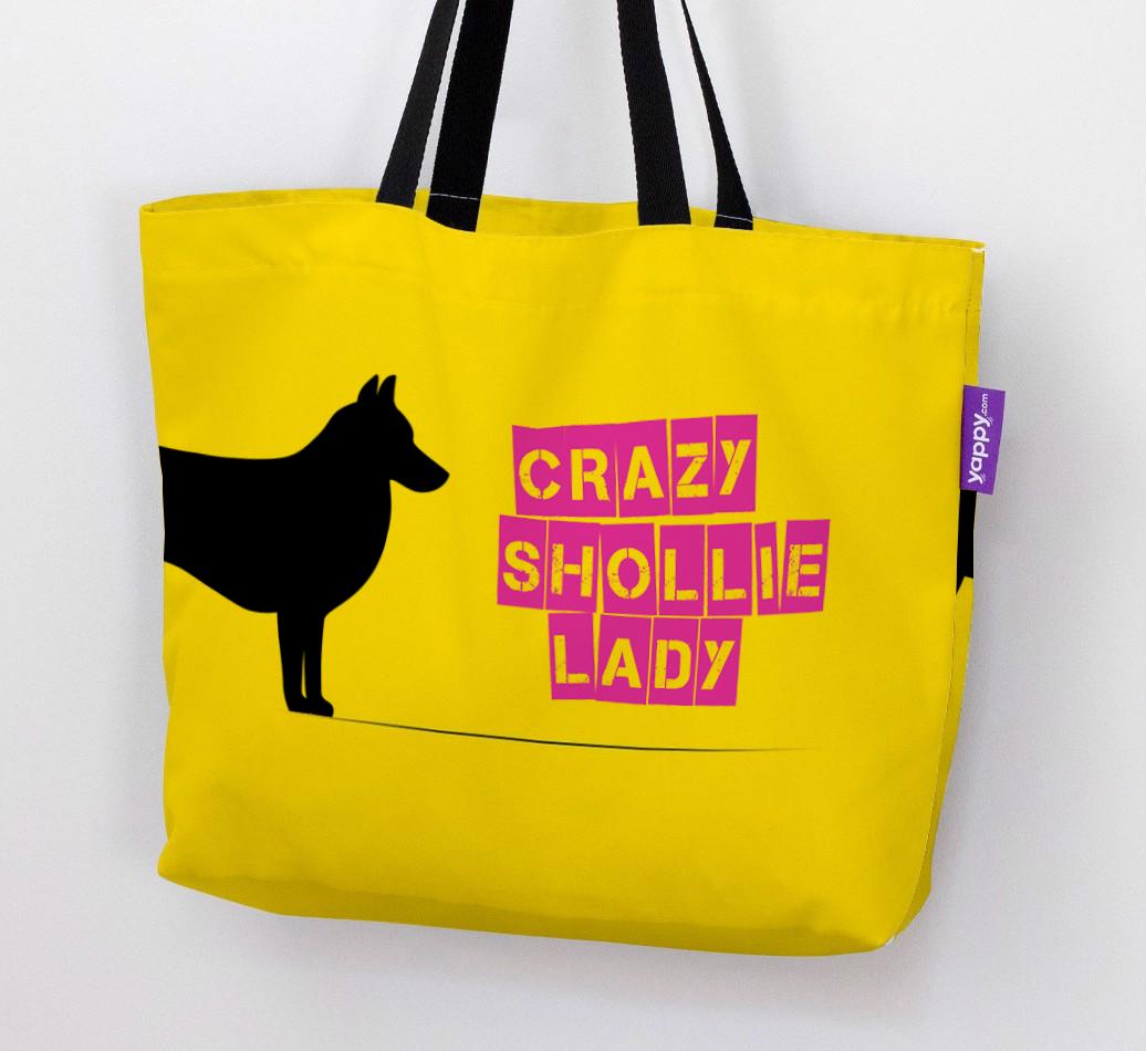 Crazy {breedShortName} Lady: Personalized Canvas Bag