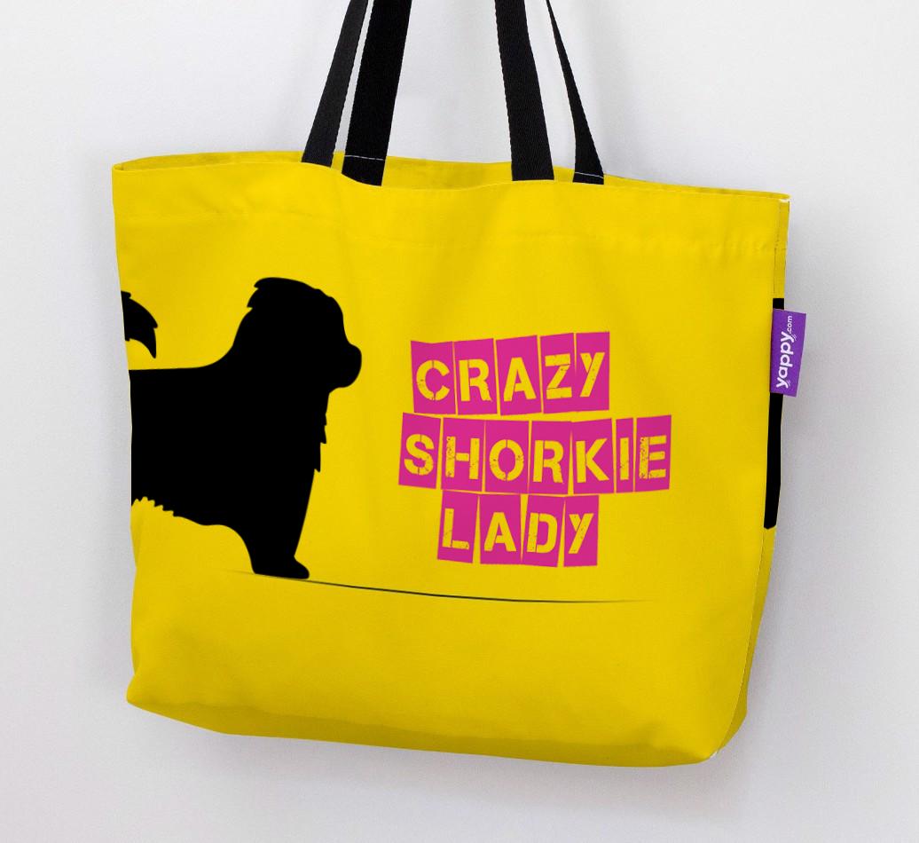 Crazy {breedShortName} Lady: Personalized Canvas Bag