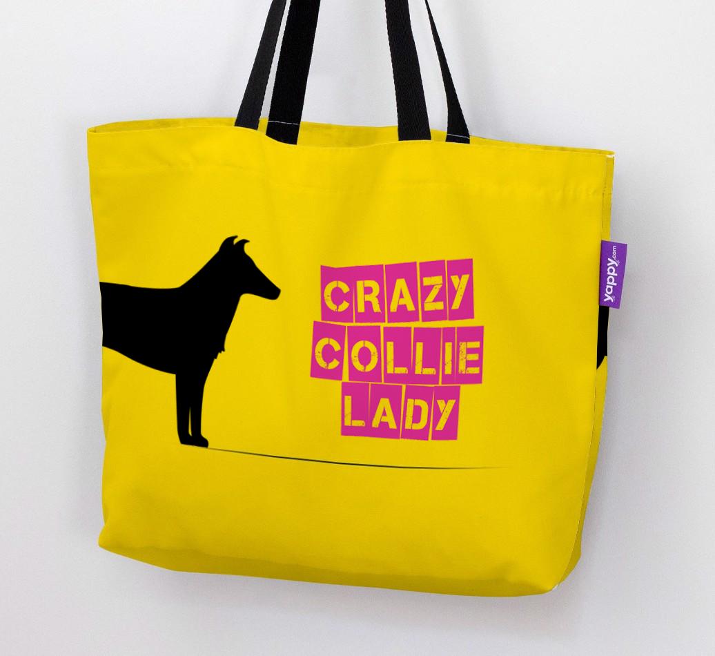 Crazy {breedShortName} Lady: Personalized Canvas Bag