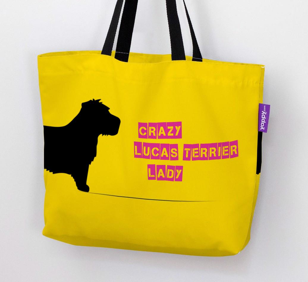 Crazy {breedShortName} Lady: Personalized Canvas Bag