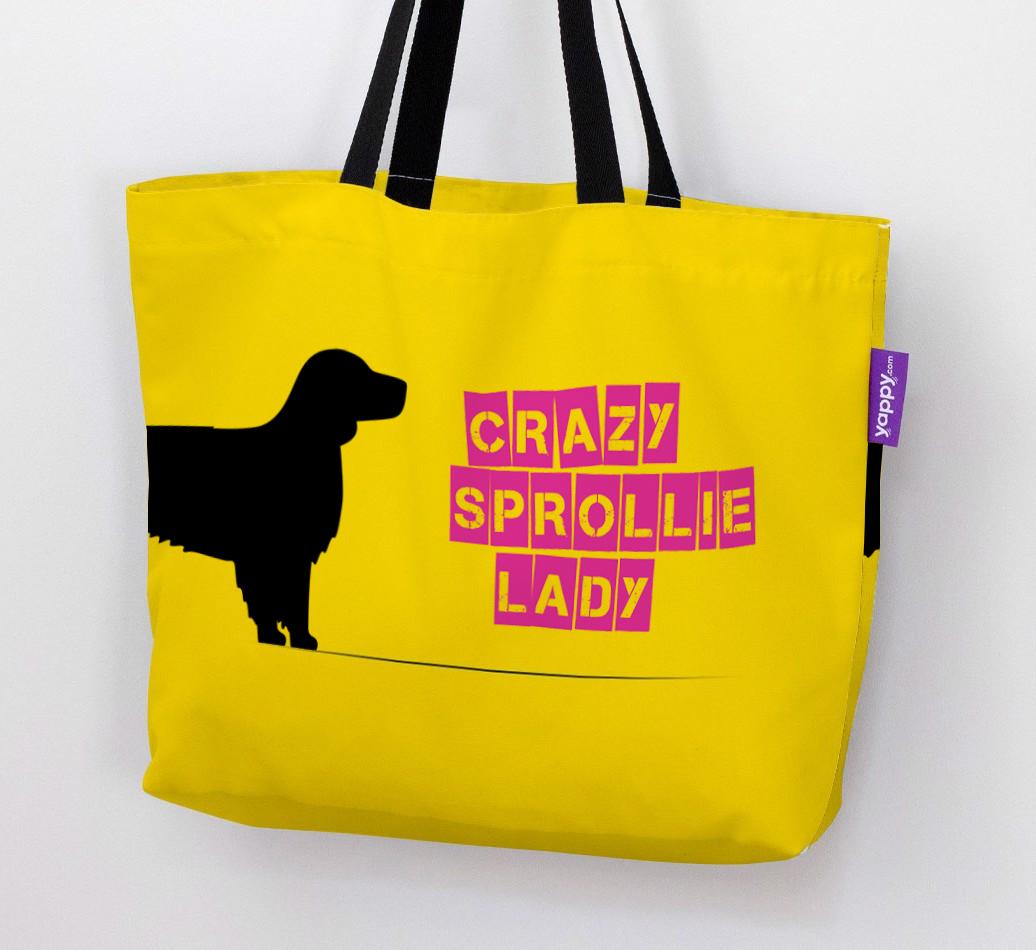 Crazy {breedShortName} Lady: Personalized Canvas Bag