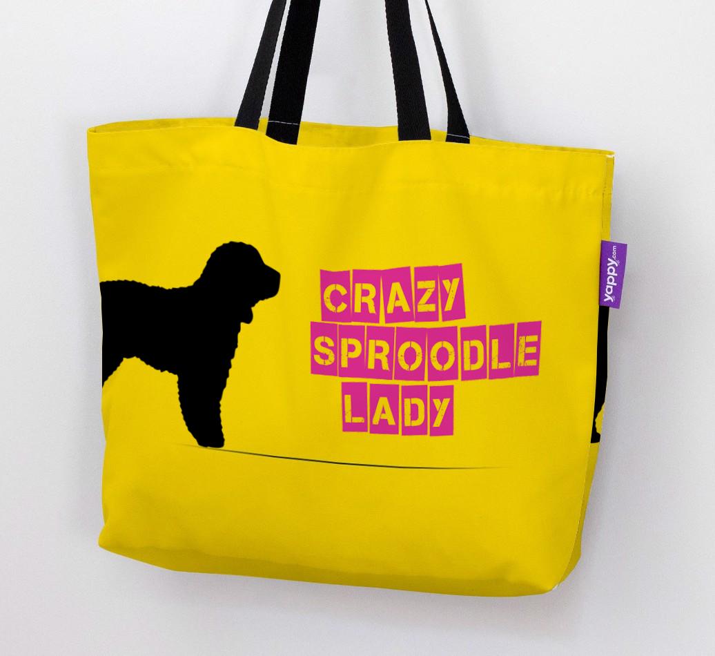 Crazy {breedShortName} Lady: Personalized Canvas Bag