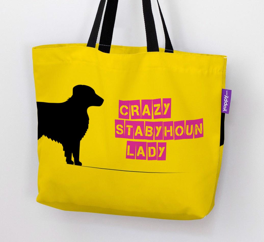 Crazy {breedShortName} Lady: Personalized Canvas Bag