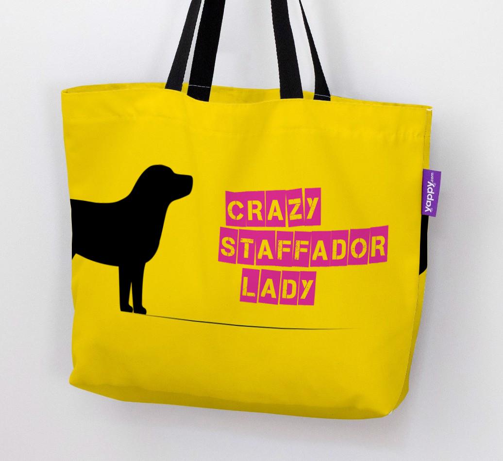 Crazy {breedShortName} Lady: Personalized Canvas Bag
