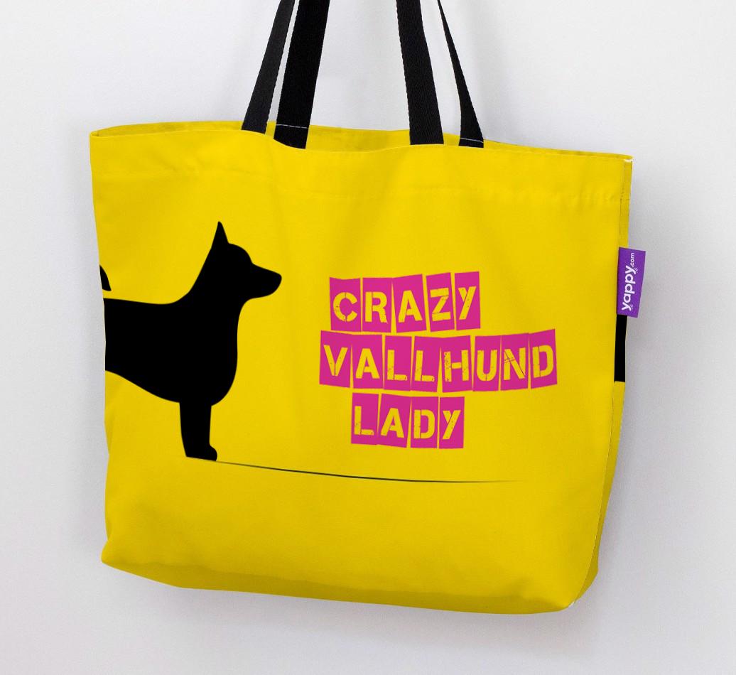 Crazy {breedShortName} Lady: Personalized Canvas Bag