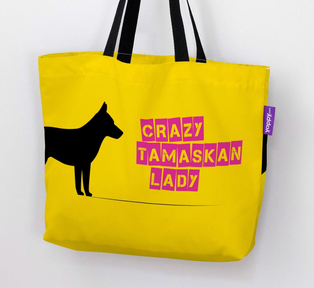 Crazy {breedShortName} Lady: Personalized Canvas Bag