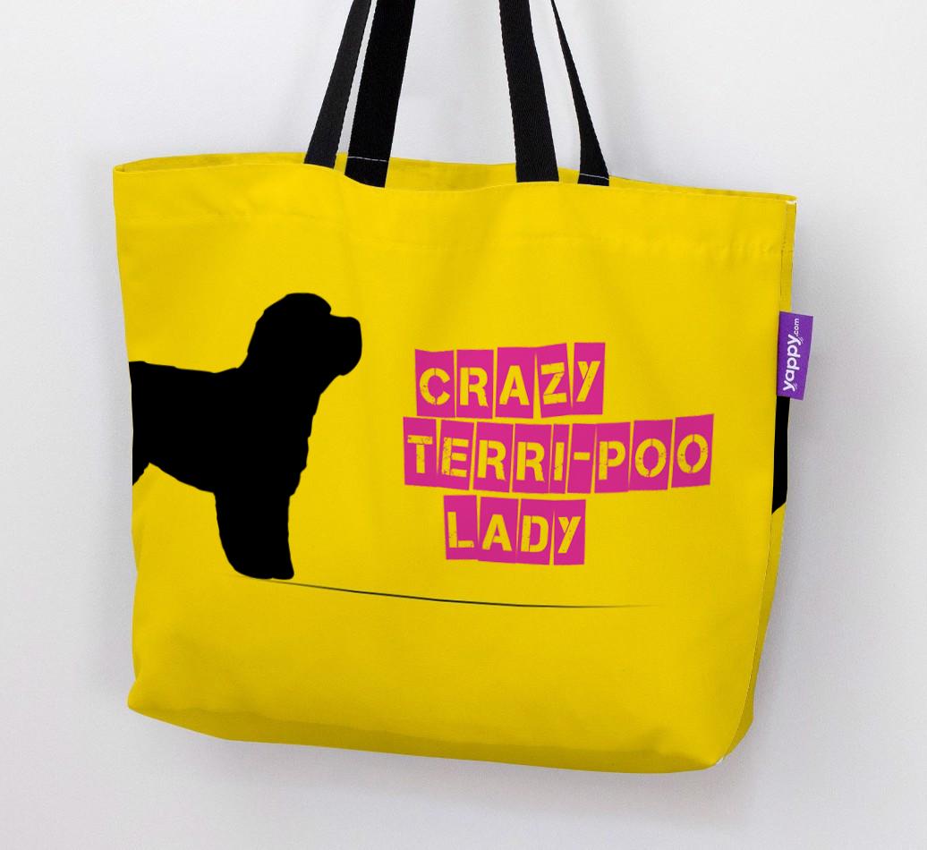 Crazy {breedShortName} Lady: Personalized Canvas Bag