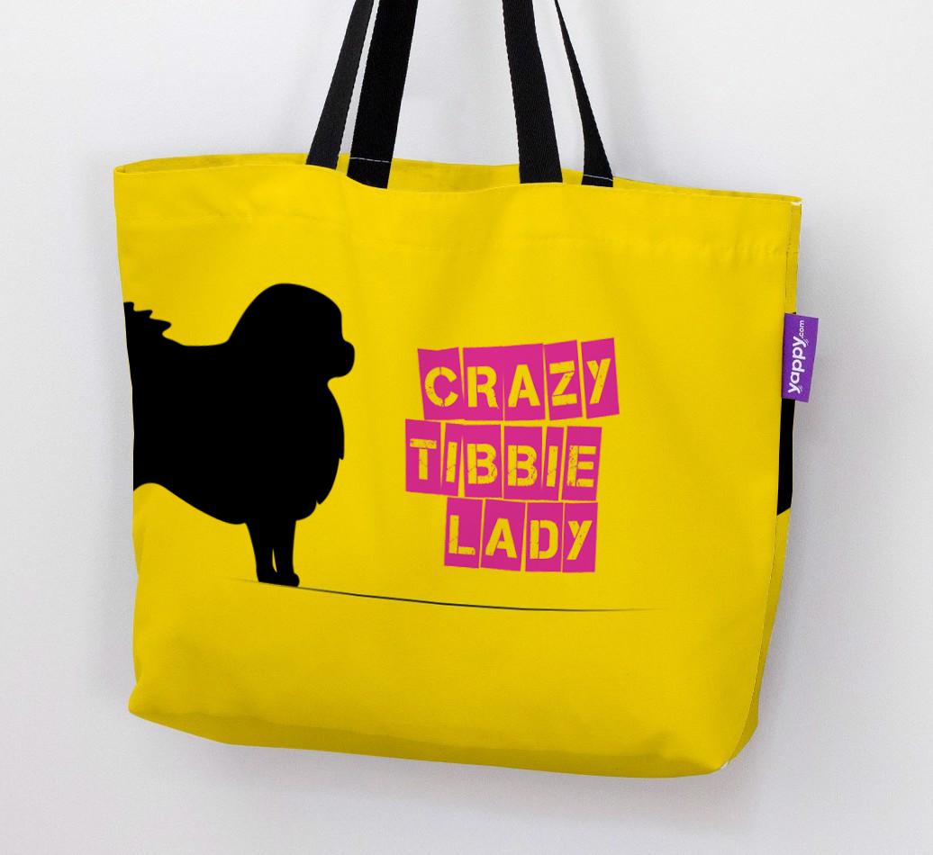 Crazy {breedShortName} Lady: Personalized Canvas Bag