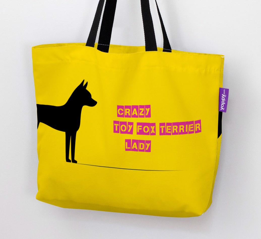Crazy {breedShortName} Lady: Personalized Canvas Bag
