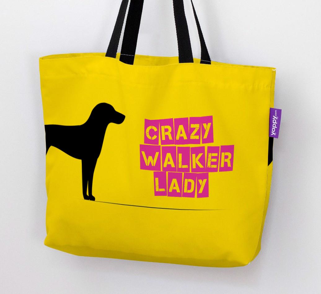 Crazy {breedShortName} Lady: Personalized Canvas Bag