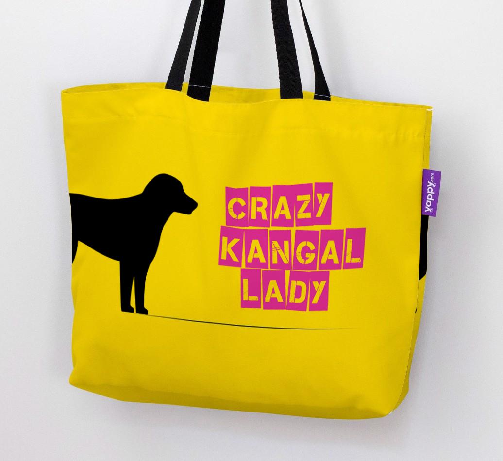 Crazy {breedShortName} Lady: Personalized Canvas Bag