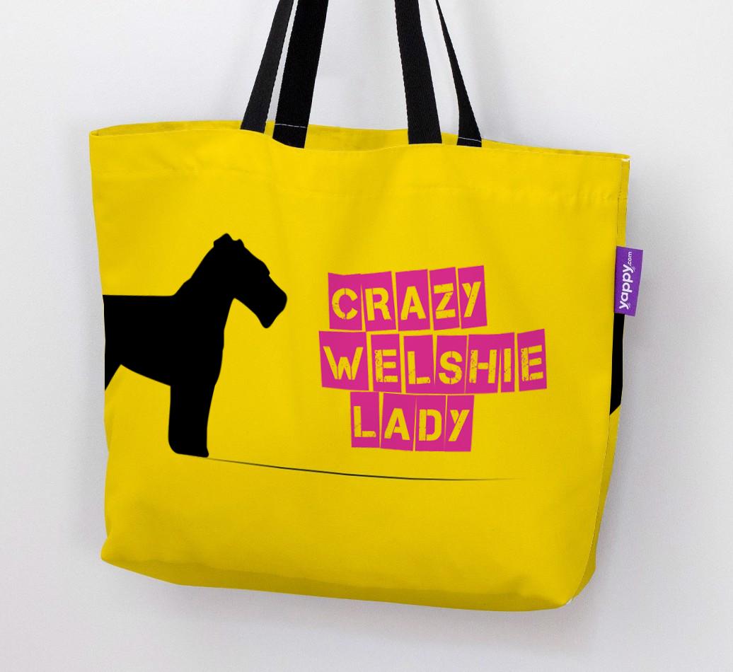 Crazy {breedShortName} Lady: Personalized Canvas Bag