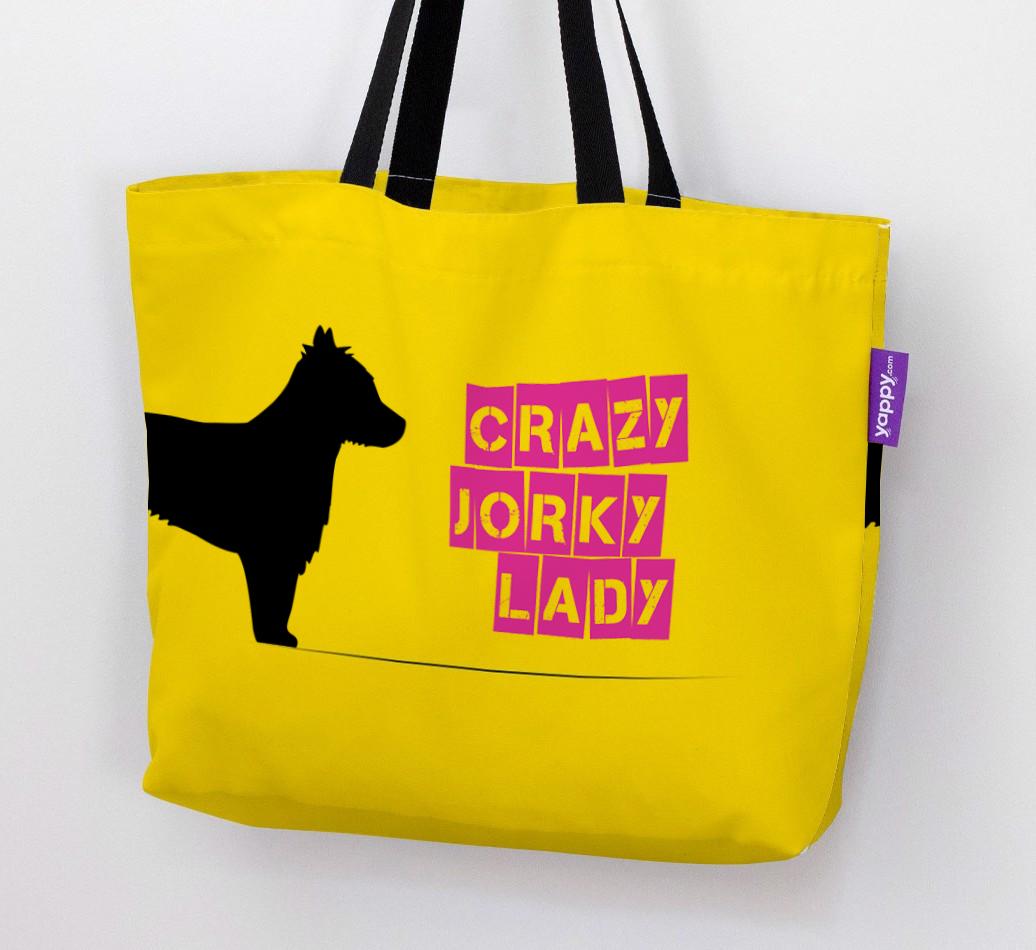Crazy {breedShortName} Lady: Personalized Canvas Bag